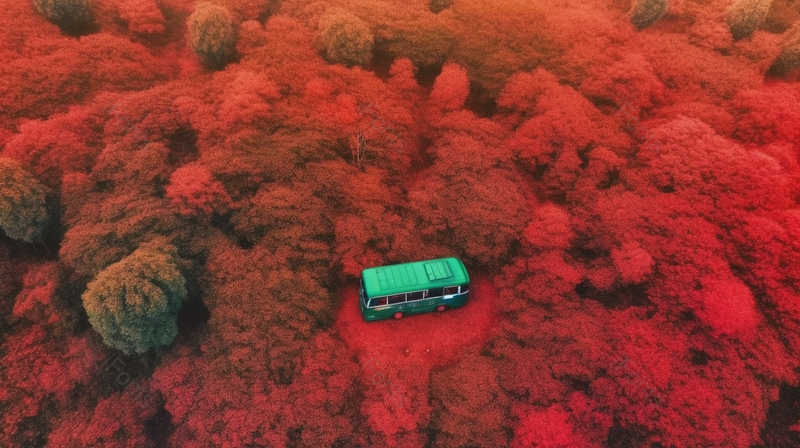 红色森林树木风景图,高清,摄影图,摄影图片,图片大全,摄影图免费下载